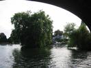 The Sounding Arch itself, seen from underneath. The name comes from the strong echo effect heard at this point. Trees on Guards Club Island on the right.