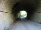 Long archway under railway.