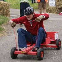 A contestant in the 2011 Race to the Church