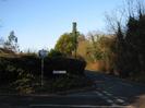 Rectory Road and Hill Farm Road.
Hedges alongside road.
Road-name sign and `Unsuitable for heavy goods vehicles' sign (which obscures a `Village roads only' sign)