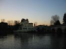 Hotel and old rowing-club building seen across the river.
Maidenhead Bridge on the right.