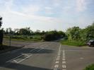 Looking North on Hill Farm Road. Junctions with Buffins on the left and Hitcham Lane on the right.
Allotment gardens on the left.