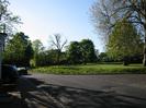 Rectory Road and the bottom of High Street.
Village Green with trees.