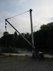 The old Andrews Boatyard crane, now in the car-park of the Maidenhead Rowing Club.