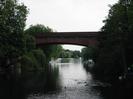 The western arch of Brunel's famous railway bridge across the Thames at Maidenhead.
Trees on the left on Guards Club Island.
Trees on the right on the Maidenhead bank.
Ducks and swans on the river.
