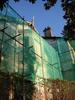 Scaffolding around the old Bridge Villas