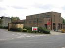The entrance to Bishops Gate, with electricity substation building behind.
Roadsign warning of traffic lights and new road layout.
Sign advertising offices to let.