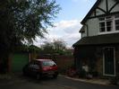 House with garage and parked car.