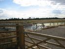 Gate and fences.
Jubilee River and weir structure.