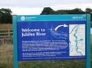 Jubilee River information board.